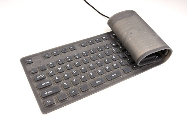 istock Isolated rubber portable and flexible keyboard 140265032