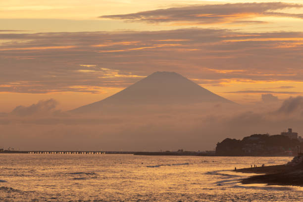 istock Sunset from Kamakura Mt. Fuji 1402653567