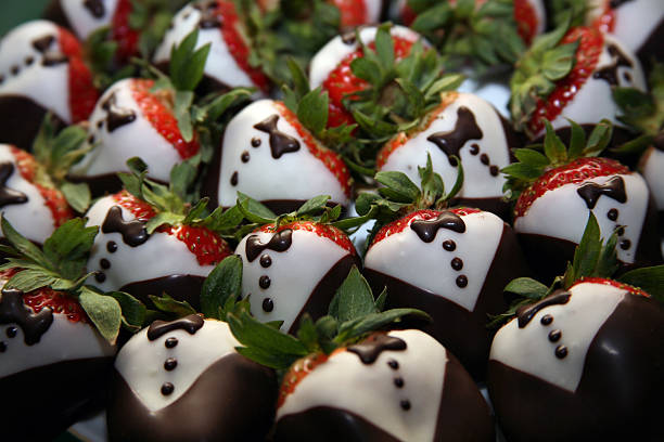 Chocolate Covered Strawberries stock photo