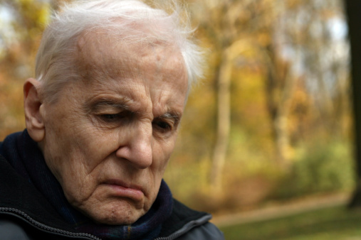 this elderly senior had a problem,he had difficultly and he is unfortunate