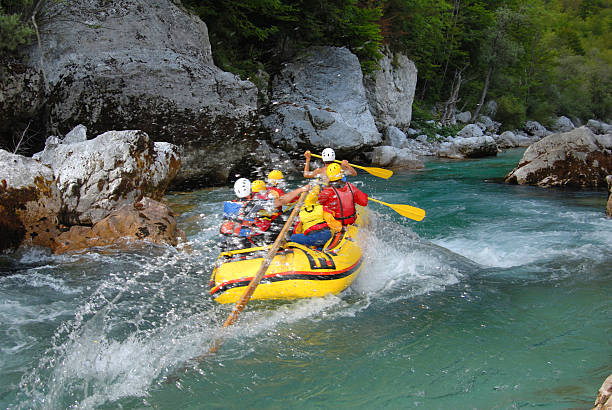 istock White water rafting on the rapids of river 140265620