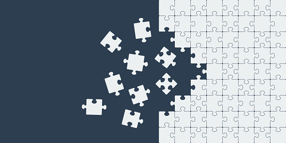 Puzzle icon background simple design