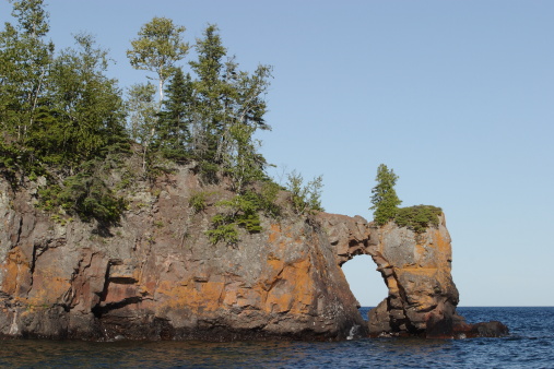 Lake Arch on Lake Superior - Tettegouche State Park