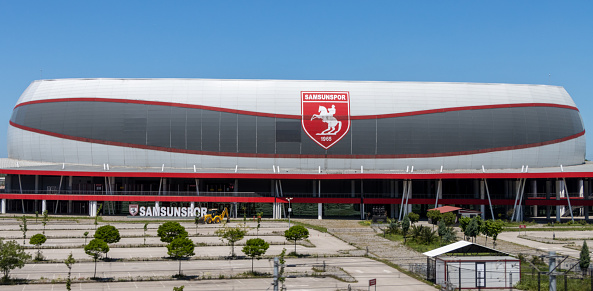 Samsun, Turkey - May 21 2022: Samsunspor football stadium exterior view