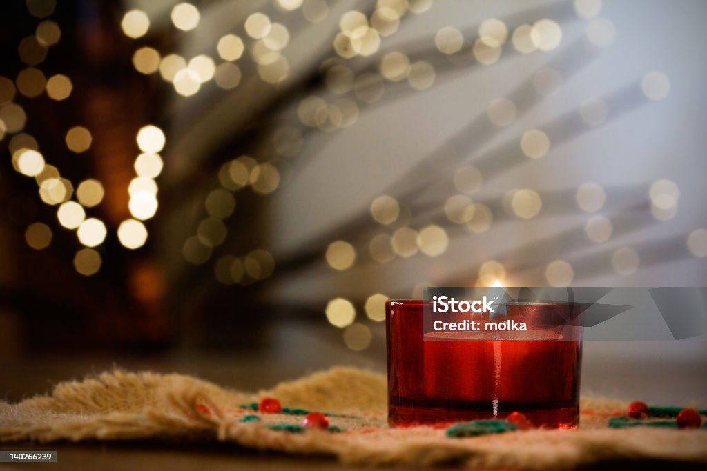 Vela de Navidad - Foto de stock de Brillante libre de derechos