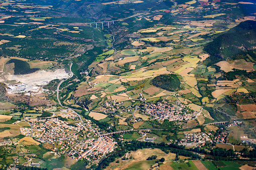 Tarn dordogne and lot south west occitanie from plane