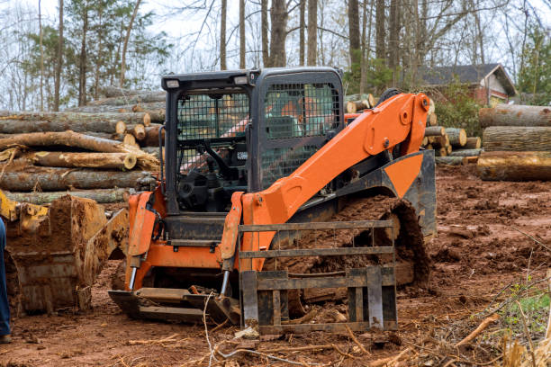 istock Bulldozer performing landscaping works the territory improvement 1402663209