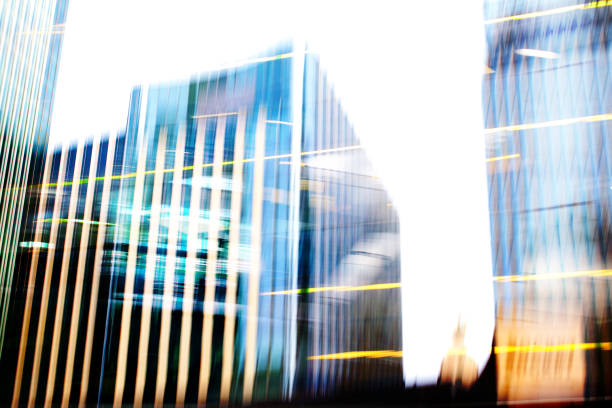 istock Financial District Buildings with Blurred Motion 1402663354