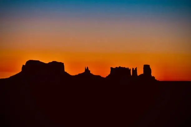 Photo of Sunset at Monument Valley