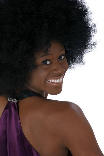 Afro spalla - foto stock