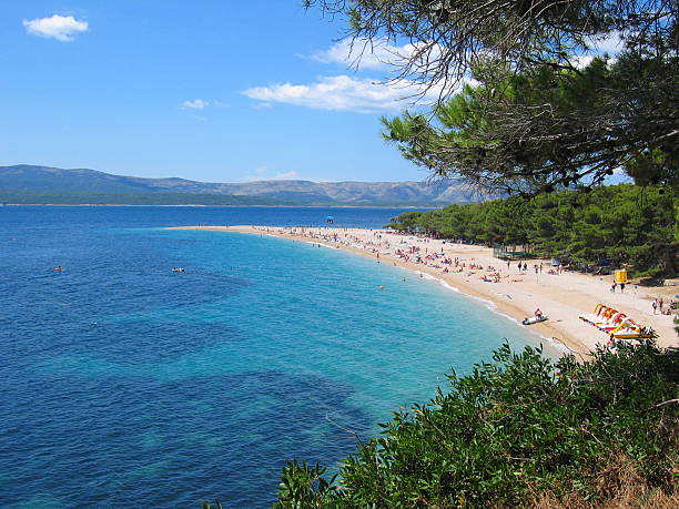 Arial view of the Perfect Beach  stock photo