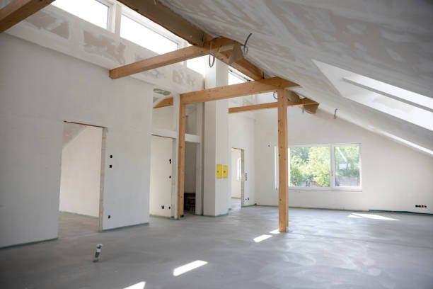 istock freshly cured concrete screed on construction site in family house 1402677178