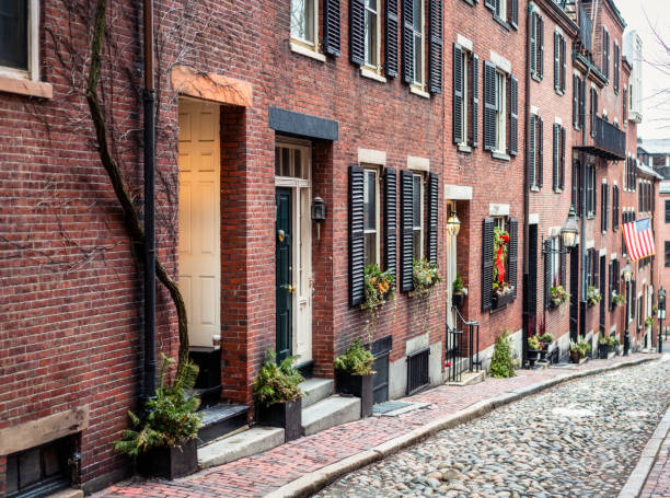 istock Acorn Street in Beacon Hill, Boston 1402677695