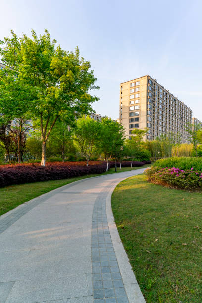 istock road under residential area 1402679396