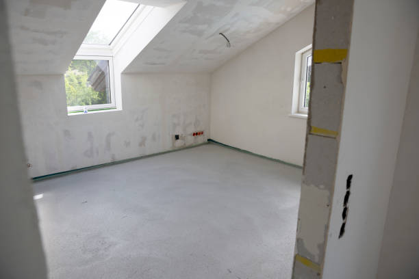 istock freshly cured concrete screed on construction site in family house 1402680257