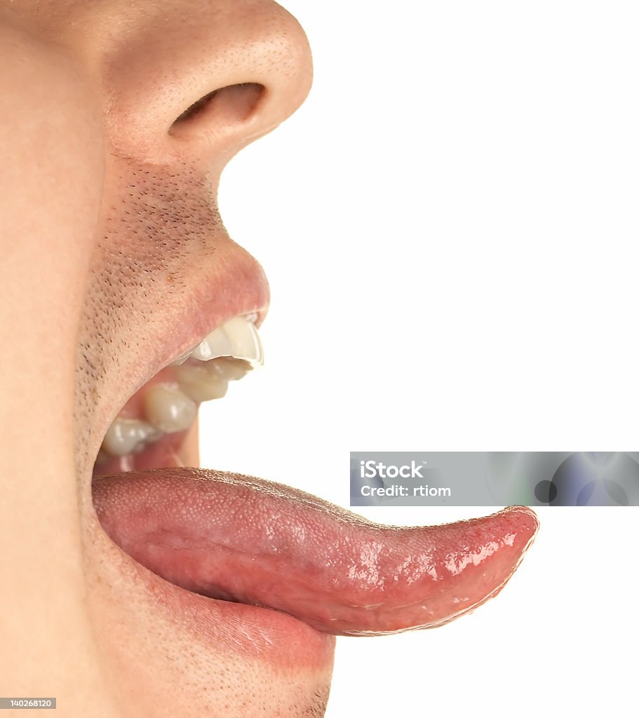 Mund und Zunge - Lizenzfrei Zunge herausstrecken Stock-Foto