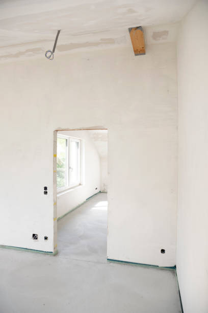 istock freshly cured concrete screed on construction site in family house 1402681664