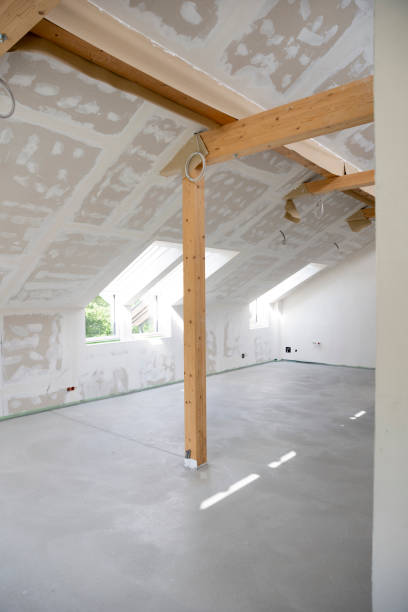 istock freshly cured concrete screed on construction site in family house 1402681836