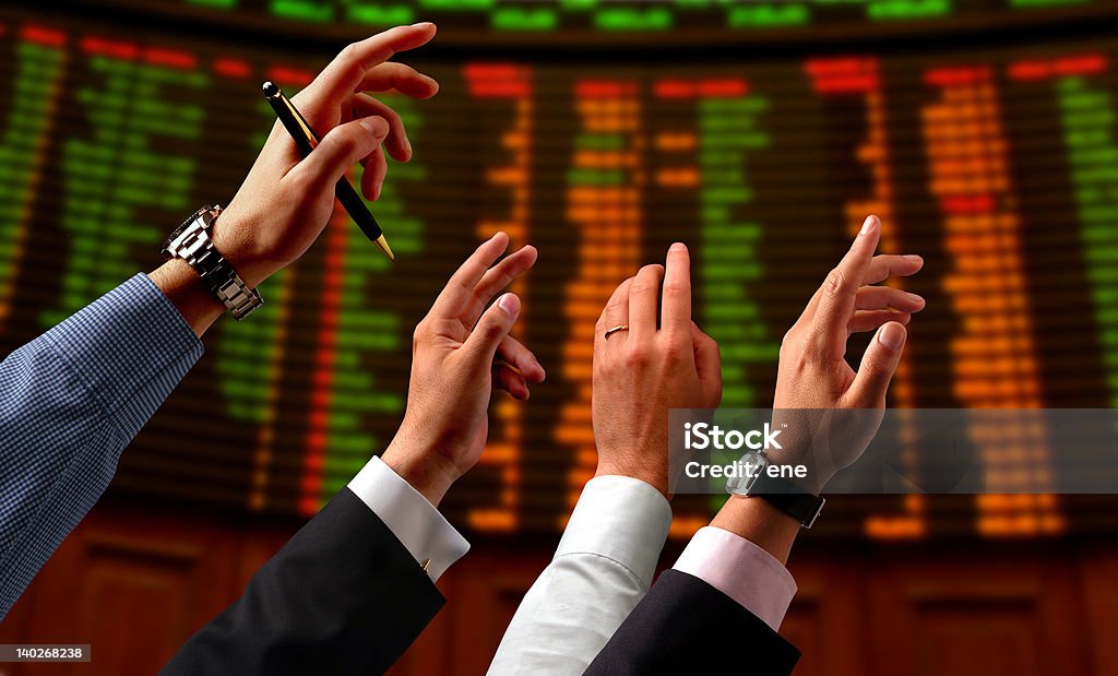 株式市場 - 金融トレーダーのロイヤリティフリーストックフォト