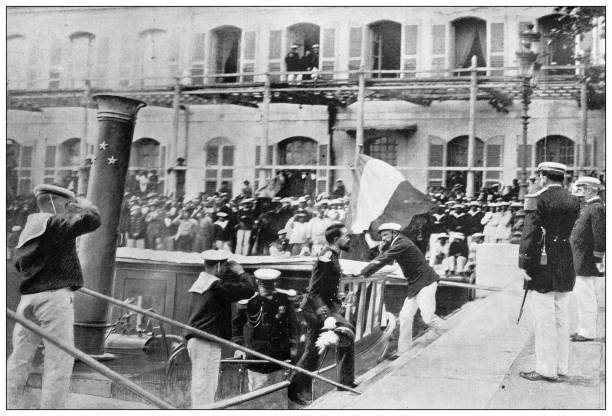 istock Antique photo: Commander Jean-Baptiste Marchand in Toulon 1402684389