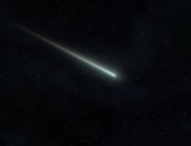istock Meteor glowing trail in the atmosphere 1402685681