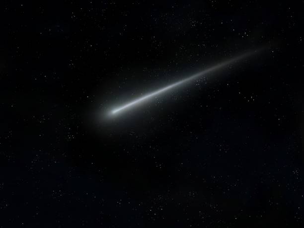 istock Meteor glowing trail in the atmosphere 1402685689