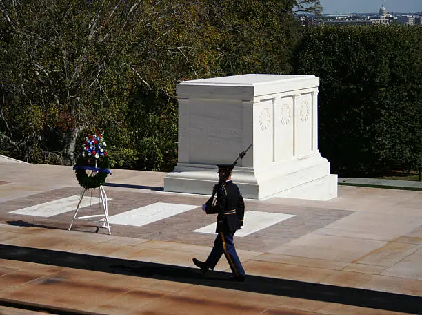 Photo of Tomb of the unknown soldier Arlington cemetery