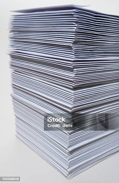 Huge Stack Of Envelopes Stock Photo - Download Image Now - Envelope, Stack, Blank