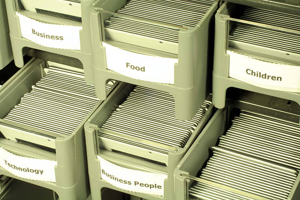 istock Photographic Slides in Drawers 140268896