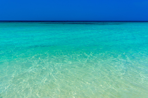 Beautiful azure sea, Haad Yao beach, Koh Phangan island, Suratth in Ko Pha-ngan Sub-district, Surat Thani, Thailand