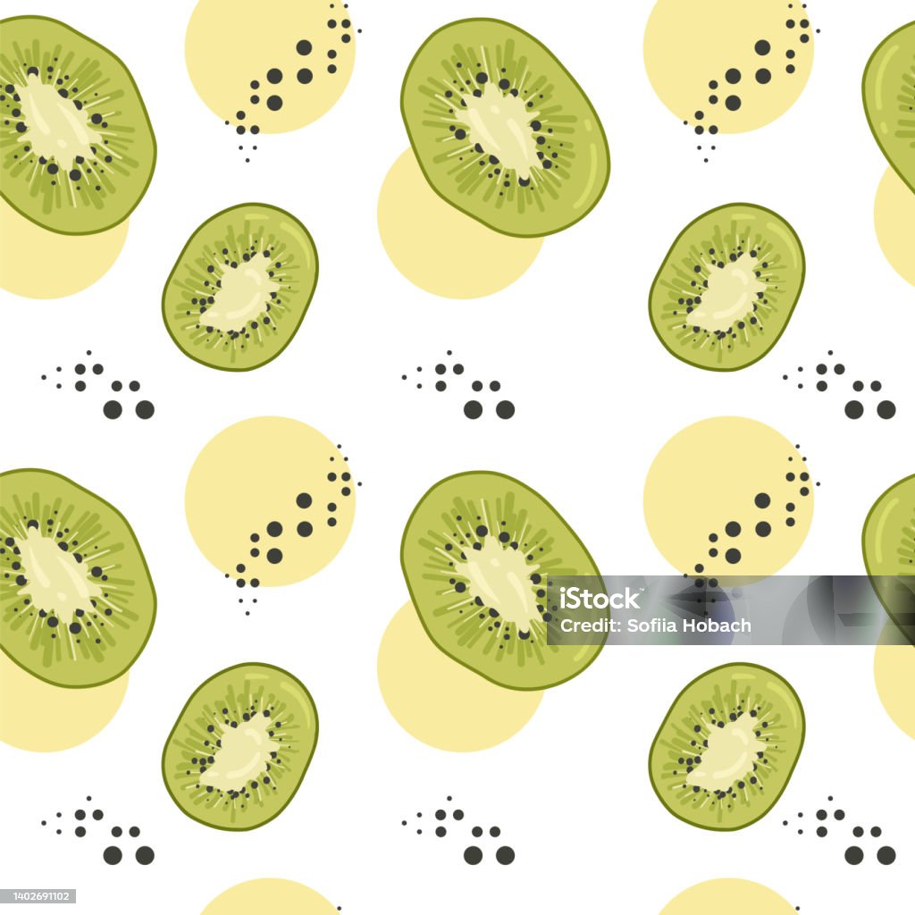 Ilustración de Kiwi Fruta Y Plantas Patrón Sin Costuras Kiwi En Estilo De Dibujos Animados Fondo Repetido Fruta Entera Y Cortada Por La Mitad Plantilla De Comida Para Fondo Textil Papel De Ilustración de Kiwi Fruta Y Plantas Patrón Sin Costuras Kiwi En Estilo De Dibujos Animados Fondo Repetido Fruta Entera Y Cortada Por La Mitad Plantilla De Comida Para Fondo Textil Papel De