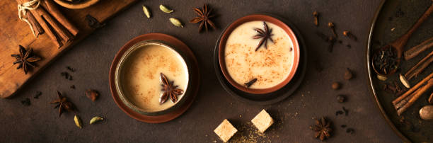 masala chai herbata - ginger tea drink healthy eating zdjęcia i obrazy z banku zdjęć