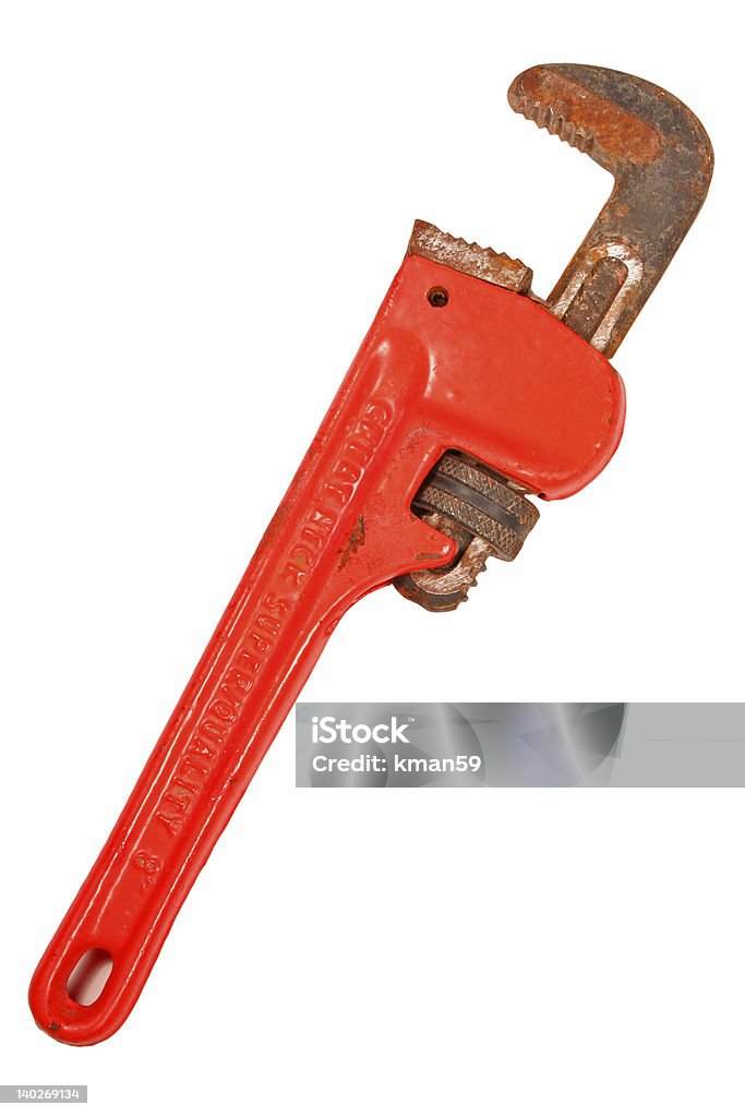 Pipe Wrench - Lizenzfrei Ausrüstung und Geräte Stock-Foto