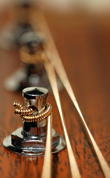 Guitar Tuner Close-Up stock photo