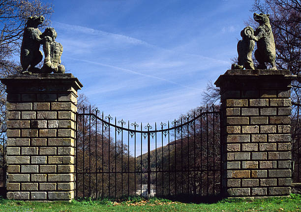 Traquair House is the oldest inhabited house in Scotland. The gates here were closed after the 1745 rebellion and will not be opened till a Stuart king is on the throne of Scotland.