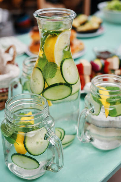 istock Infused Water with Fresh Cucumber and Lemon 1402696056