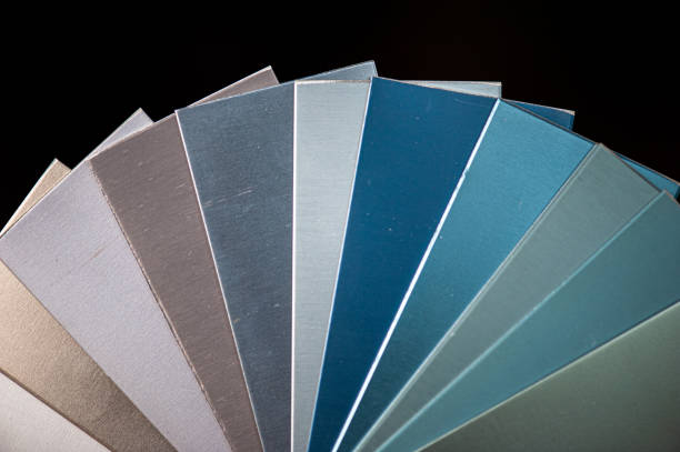 istock Aluminum profile powder coating color samples 1402697594