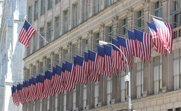 istock America Flags Fifth Avenue NYC 1402699117