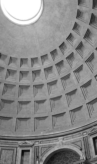 Interior Pantheon Dome Rome Italy