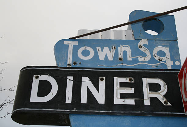 Diner Sign stock photo