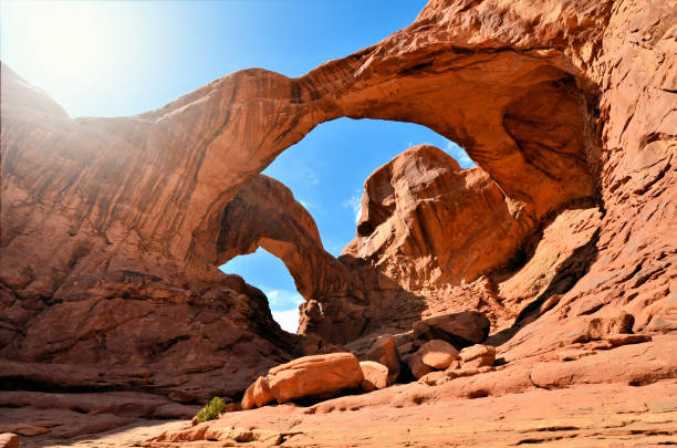 istock Double arch, The Windows, Arches National Park, Utah, USA 1402700709