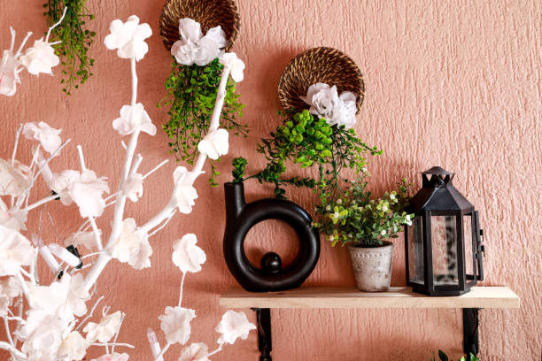 istock decorative tiles on a terrace with hanging plants, a light bulb 1402703774