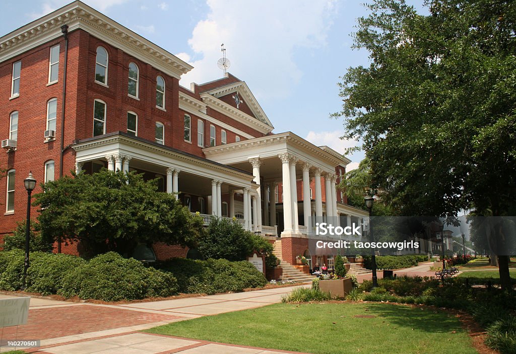 College Campus Small college campus building Education Stock Photo