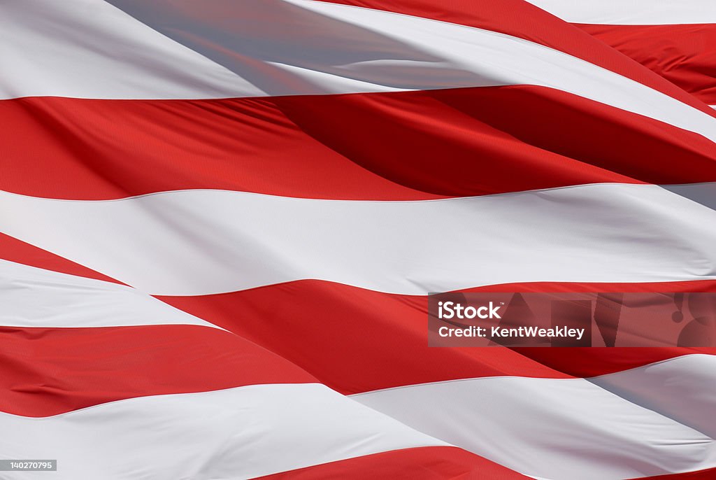 Old glory Amerykańska flaga się na wietrze, zbliżenie - Zbiór zdjęć royalty-free (Ameryka)