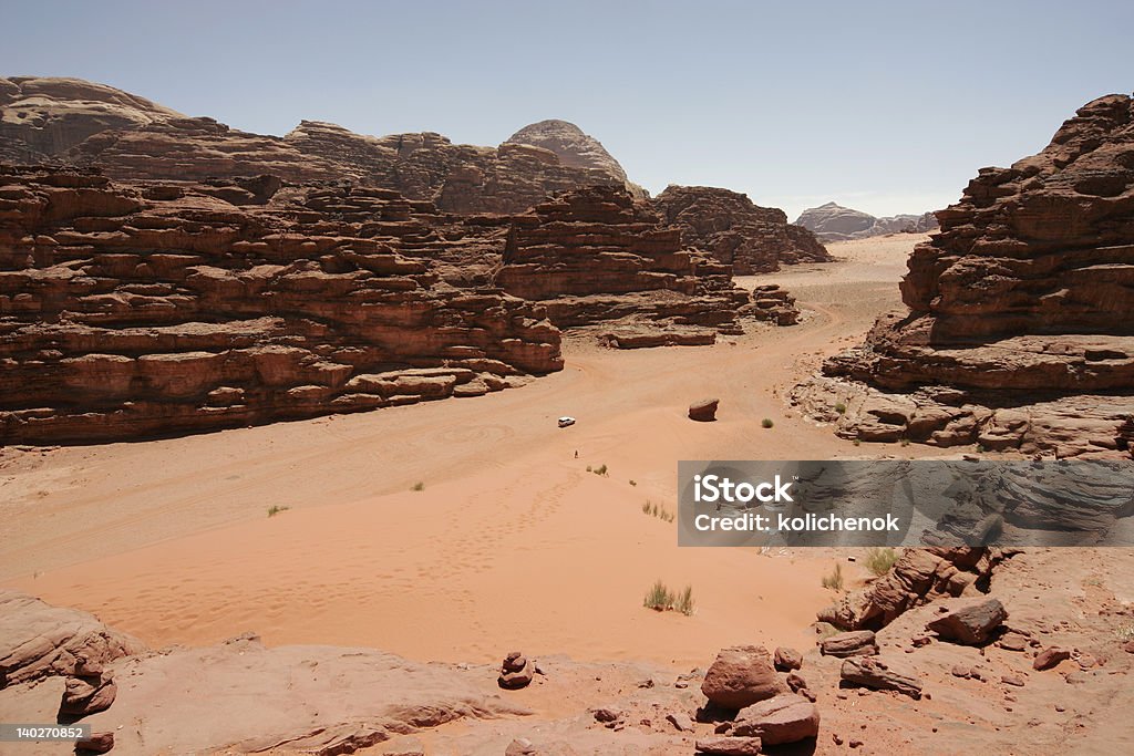 Czerwony Piasek Diuna i pustynny krajobraz, Wadi Rum, Jordania - Zbiór zdjęć royalty-free (4x4)