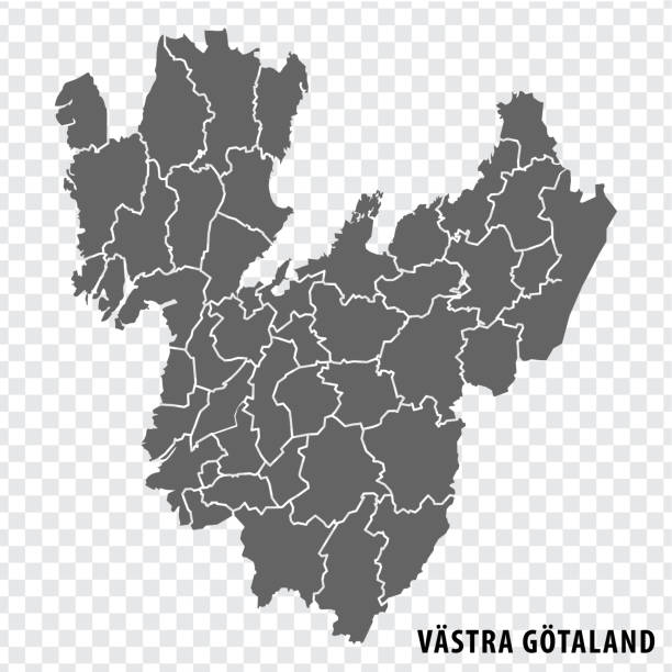 kuvapankkikuvitukset aiheesta tyhjä kartta vastra gotaland lääni ruotsi. korkealaatuinen kartta vastra gotaland county läpinäkyvällä taustalla verkkosivustosi suunnitteluun, logoon, sovellukseen, käyttöliittymään.  ruotsi.  eps10. - västra götaland county