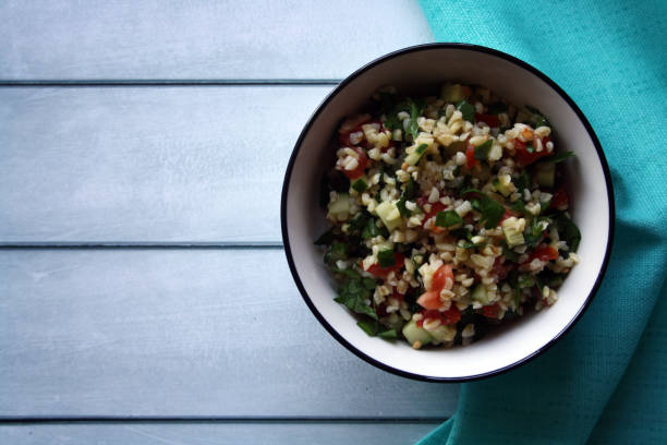 istock Traditional Arab Tabouleh salad in a bowl. 1402709142