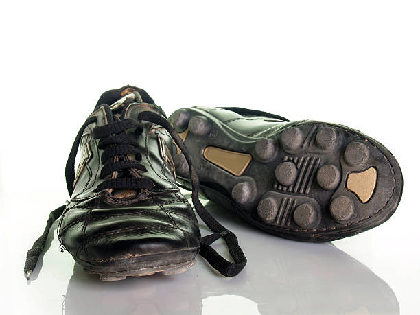 istock Old soccer/football boots 140271058