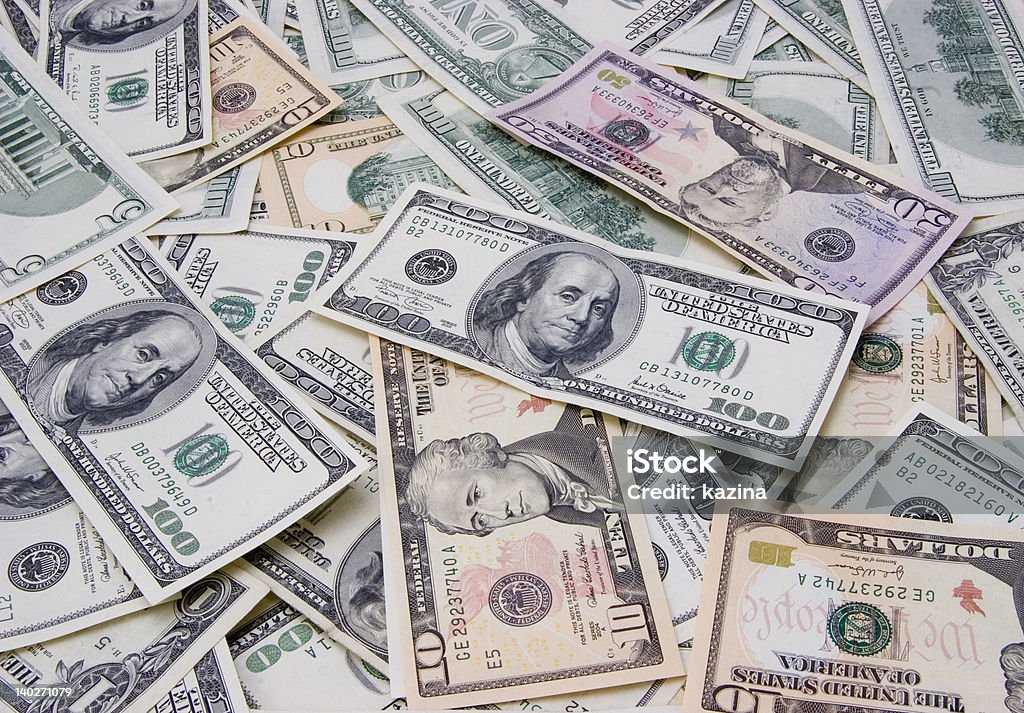 ミックスドルの背景 - 100ドル紙幣のロイヤリティフリーストックフォト