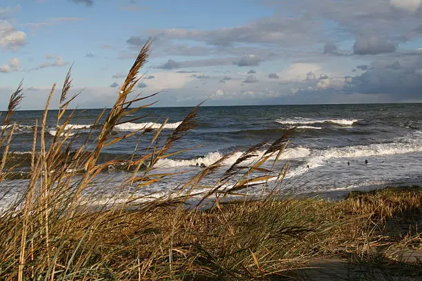 autumn atmosphere on the german baltic sea coast in kAhlungsborn